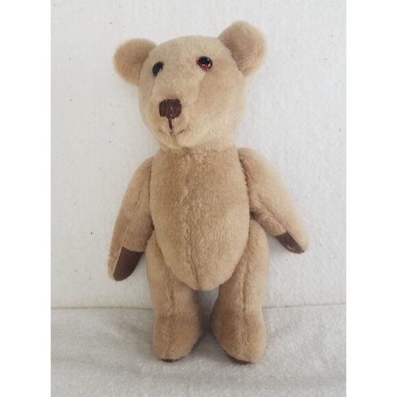 Blonde 4-Way Jointed Teddy Bear 10"‎ Plush Stuffed Animal hand knitted jacket - Picture 7 of 9